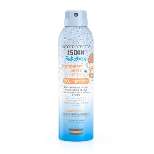 ISDIN Fotoprotector Transparent Spray Wet Skin Pediatrics SPF50