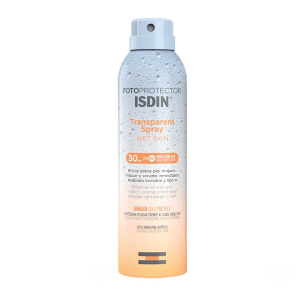 ISDIN Fotoprotector Transparent Spray Wet Skin SPF30 - Διάφανο και ανάλαφρης υφής αντηλιακό