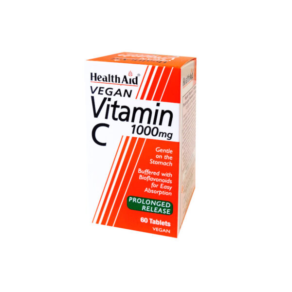HEALTH AID Vitamin C 1000mg, Prolonged Release. Συμπλήρωμα διατροφής με Βιταμίνη C