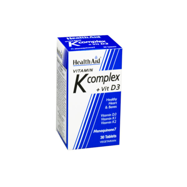 HEALTH AID Σύμπλεγμα Βιταμινών K + Vit. D3 για Υγιή Οστά