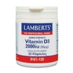 LAMBERTS Vitamin D3 2000iu 50mg, 30caps.