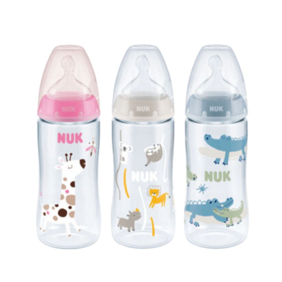 NUK0014 NUK First Choice Plus Πλαστικό Μπιμπερό με Θηλή Σιλικόνης XL 6-18m, 360ml - Image 1