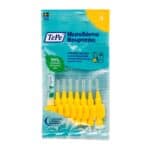 TEPE Interdental Brush Μεσοδόντια Βουρτσάκια Μέγεθος ISO: 4 (0,7mm) Κίτρινα, 8τμχ