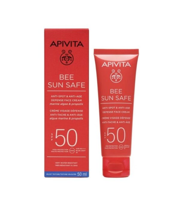 APIVITA Bee Sun Safe Κρεμα Προσώπου Κατά των Πανάδων & των Ρυτίδων
