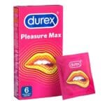 DUREX Pleasuremax Προφυλακτικά με Ανάγλυφες Κουκίδες & Ραβδώσεις, 6τμχ