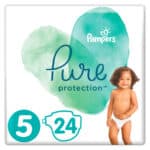 PAMPERS Pure Protection 5 για Μωρά 11+kg, 24τμχ