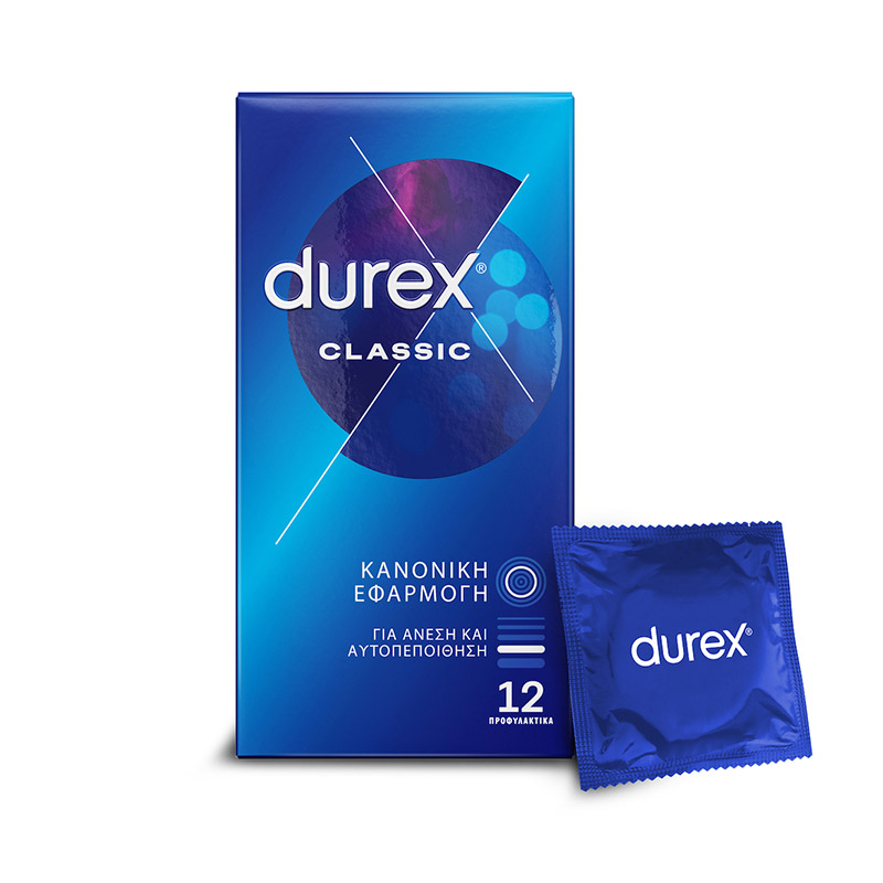 DUR0022 DUREX Classic Προφυλακτικά με Ήπια Λίπανση, 12τμχ - Image 1