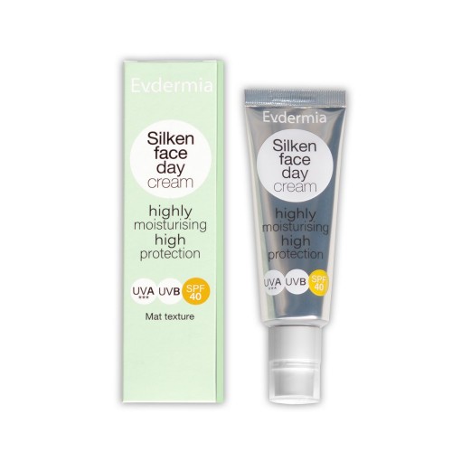 EVDERMIA Silken Face Day Cream SPF40 Ενυδατική Αντηλιακή Κρέμα Προσώπου