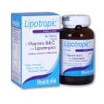 HEALTH AID Lipotropic Vitamins B & C Ειδική Λιποδιαλυτική Σύνθεση για Αύξηση του Μεταβολισμού, 60tabs