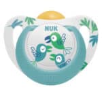 NUK Star Πιπίλα Latex 18-36m Μπλε-Παπαγαλάκια, 1τμχ