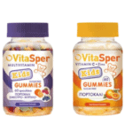 SYFALINE VitaSper Πολυβιταμίνη για παιδιά Kids Gummies Πορτοκάλι, Σμέουρο και Μύρτιλο 60jells & ΔΩΡΟ Vitamin C + Zinc Kids Gummies, 60jells
