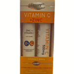 POWER HEALTH Zinc Plus Vitamin C 500mg & ΔΩΡΟ Vitamin C 500mg, 20+20 Αναβράζοντα Δισκία