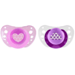 CHICCO Physioforma Supports Baby's Breathing Ορθοδοντική Πιπίλα Σιλικόνης Μωβ-Ροζ Air 6-16m, 2τμχ