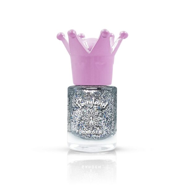 GARDEN Fairyland Nail Polish Glitter Silver Jiny 1 Παιδικό Βερνίκι Νυχιών με Άρωμα Φράουλα, 7,5ml