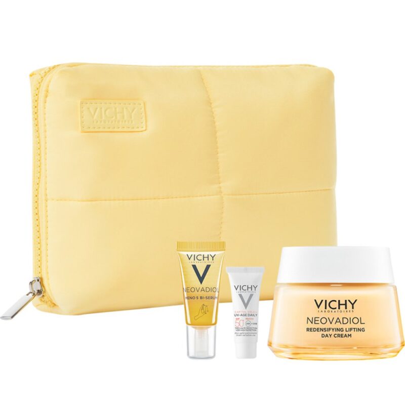 VICHY Promo με Neovadiol Αντιγηραντική Κρέμα Ημέρας κατά την Εμμηνόπαυση 50ml & ΔΩΡΟ Neovadiol Meno 5 Bi-Serum Ορός Προσώπου 5ml, Capital Soleil UV-Age Daily SPF50+ Αντηλιακό Προσώπου 3ml & Νεσεσέρ