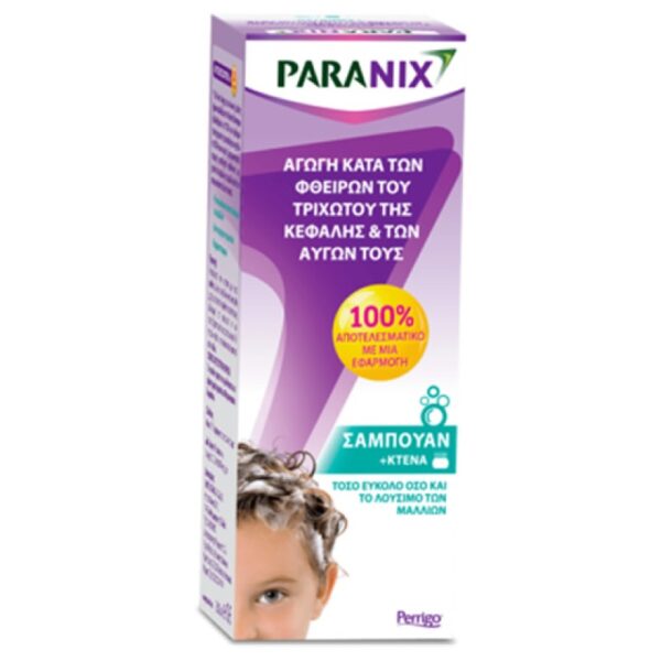 PARANIX Spray Αγωγής κατά των Φθειρών +Κτένα, 100ml