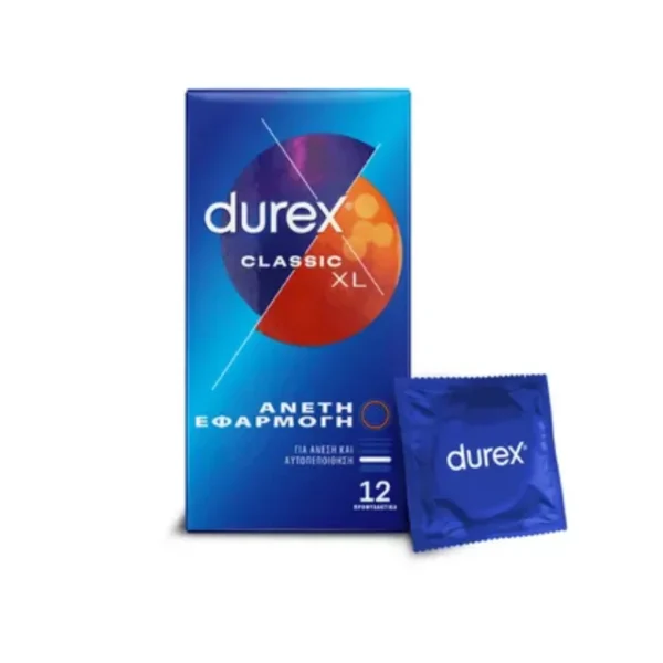DUREX Classic XL για Άνετη Εφαρμογή, 12τμχ