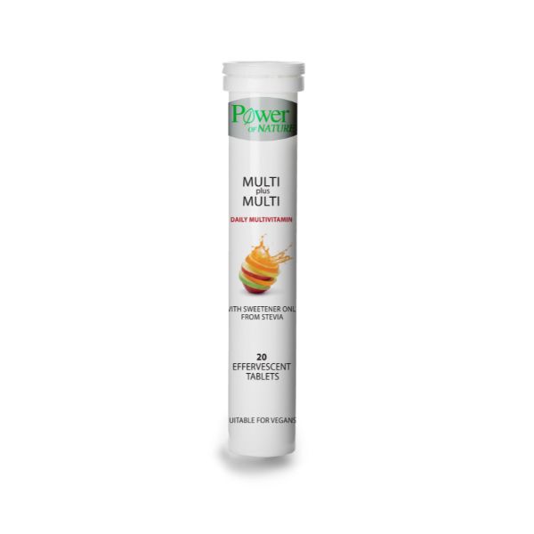 POWER HEALTH Multi+Multi με Στέβια Πολυβιταμίνη, 20 Αναβράζοντα δισκία