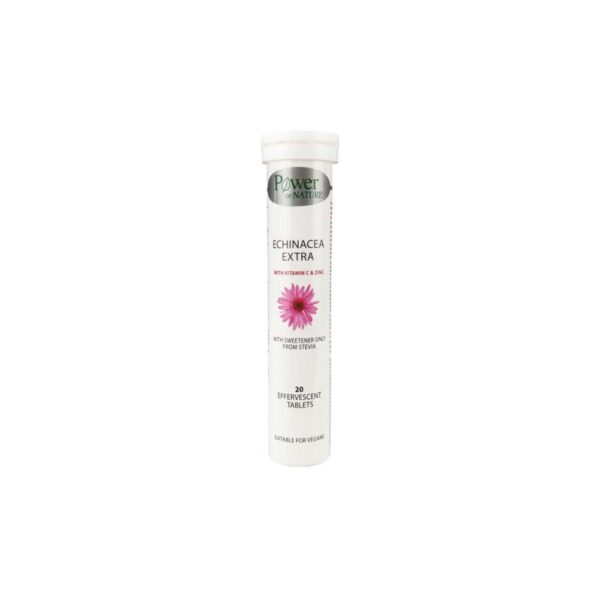 POWER HEALTH Echinacea Extra με Στέβια, 20 Αναβράζοντα Δισκία