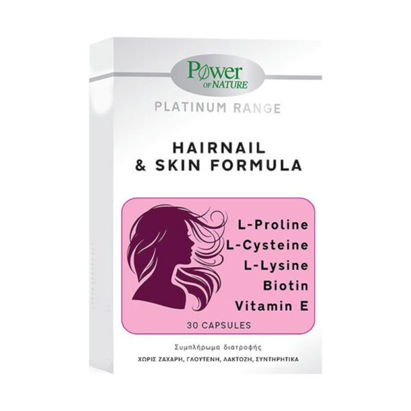POWER HEALTH Platinum Range Hairnail & Skin Formula, 30caps