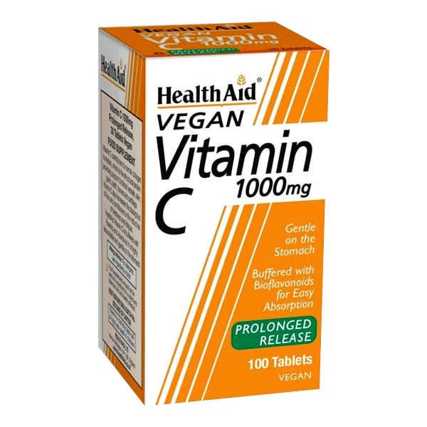 HEALTH AID Prolonged Release Vitamin C 1000mg Συμπλήρωμα Διατροφής με Βιταμίνη C, 100tabs