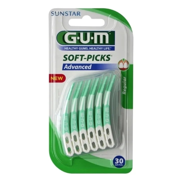 Gum 650M Soft Picks Advanced Regular, 30τμχ