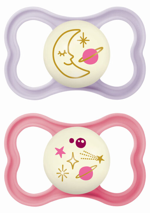 MAM Air Night Πιπίλα Σιλικόνης 6-16 μηνών, 2τμχ