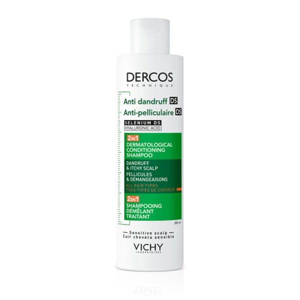 VICHY Dercos Anti-Dandruff DS 2 σε 1 Σαμπουάν & Conditioner, 200ml