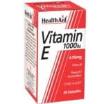 HEALTH AID Vitamin E 1000iu, 30caps