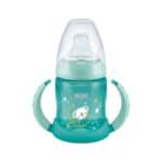 NUK First Choice Μπιμπερό Εκπαίδευσης Night με Ρύγχος Σιλικόνης Πράσινο, 150ml