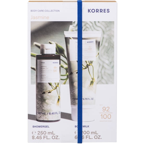 KORR0593 ΚΟΡΡΕΣ Σετ Σώματος Jasmine Γιασεμί Αφρόλουτρο 250ml + Γαλάκτωμα Σώματος 200ml, 1box - Image 1