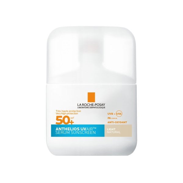 LRP0047 LA ROCHE-POSAY Anthelios UVAir Serum Sunscreen SPF50+ Tinted Με Χρώμα Light Natural, 50ml - Image 1